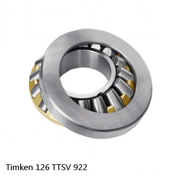 126 TTSV 922 Timken Thrust Tapered Roller Bearing #1 small image